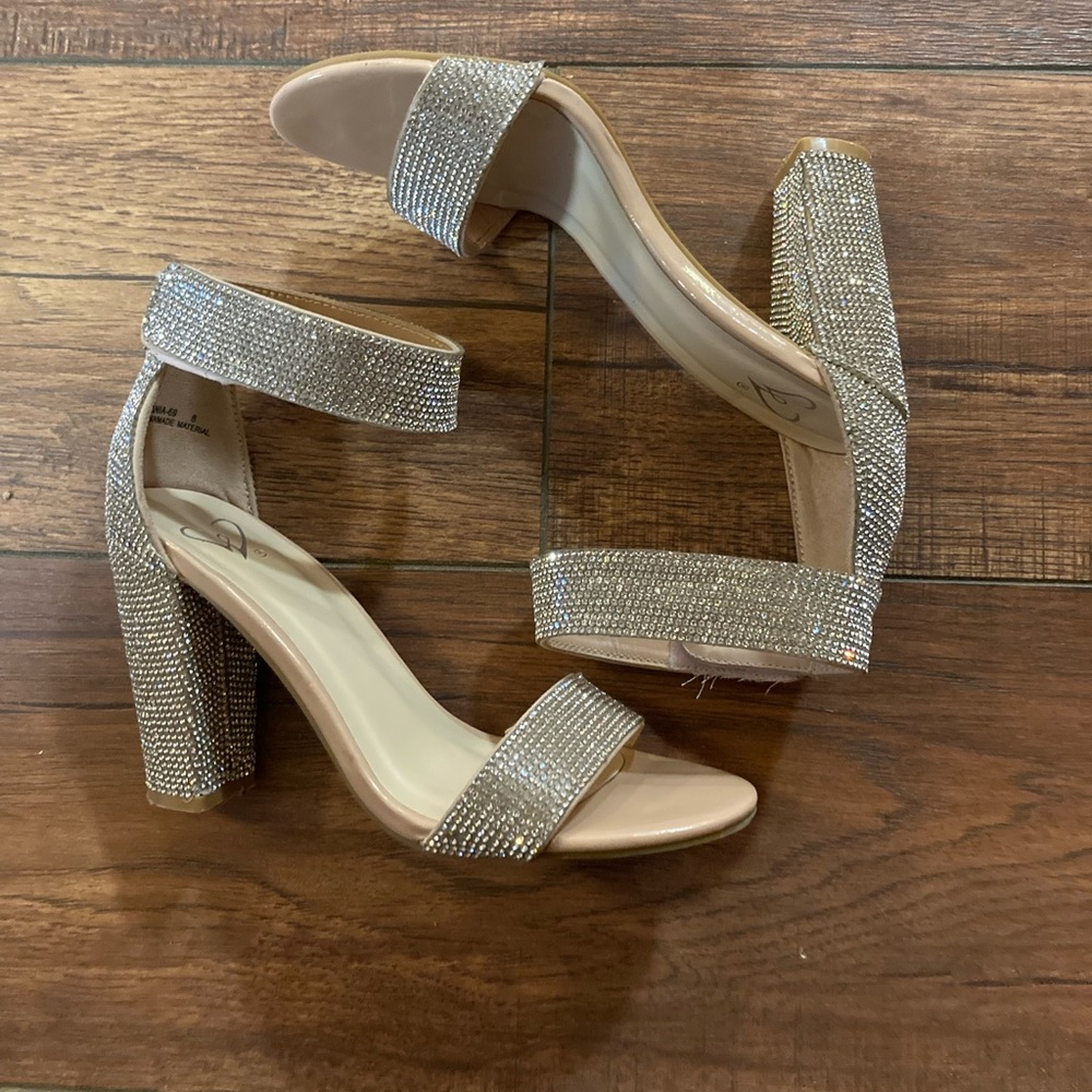 Sparkly prom heels